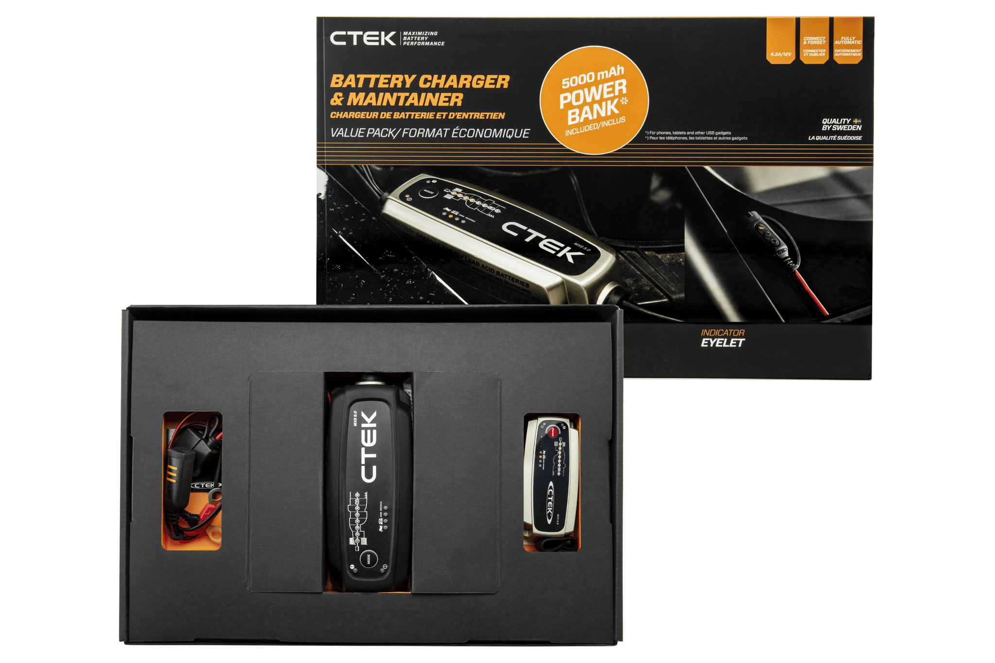 CTEK Battery Charger - MXS 5.0 4.3 Amp 12 Volt - 40-206