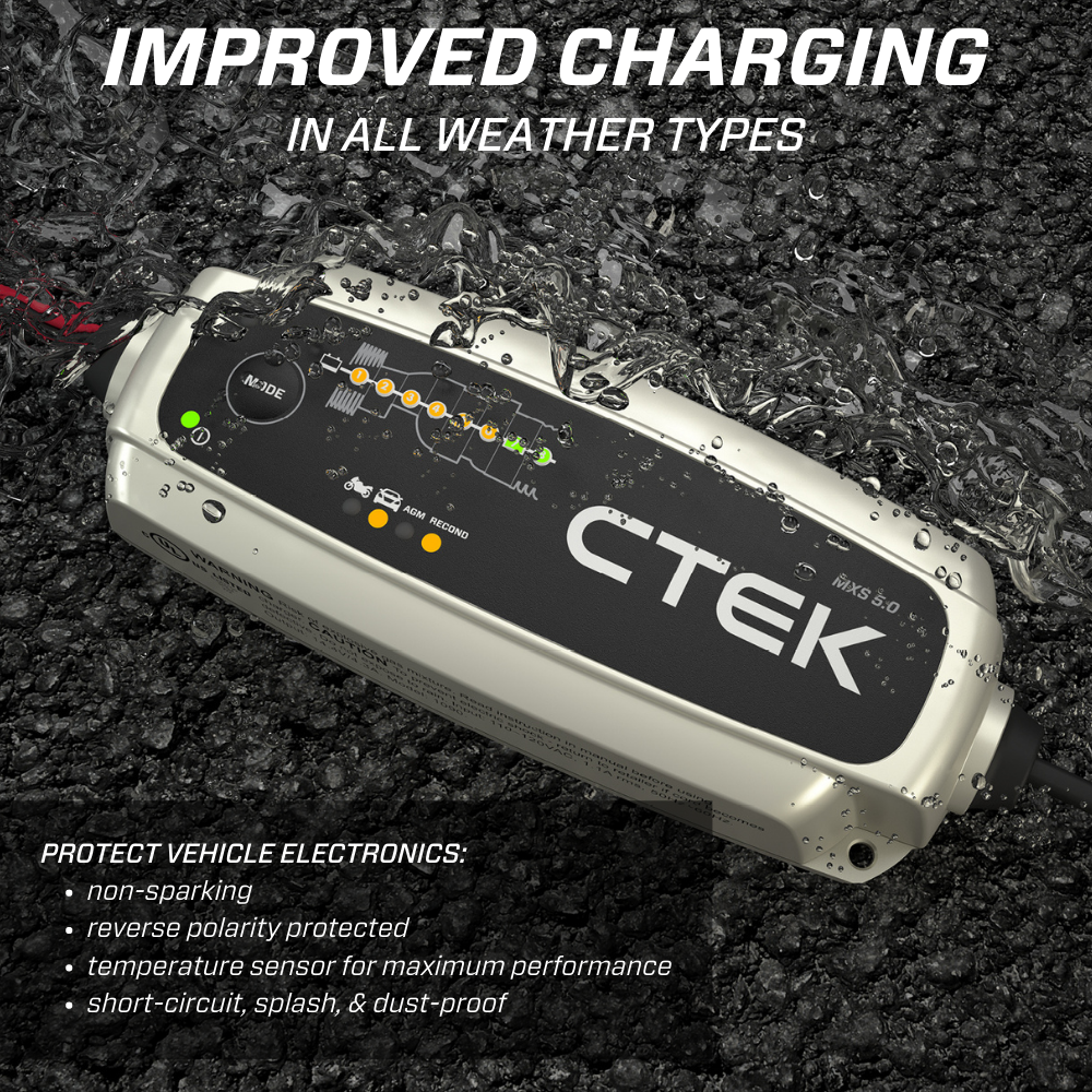 Batterieladegerät Ctek MXS 5.0 (12V, 5A) CH-Version - Rupteur