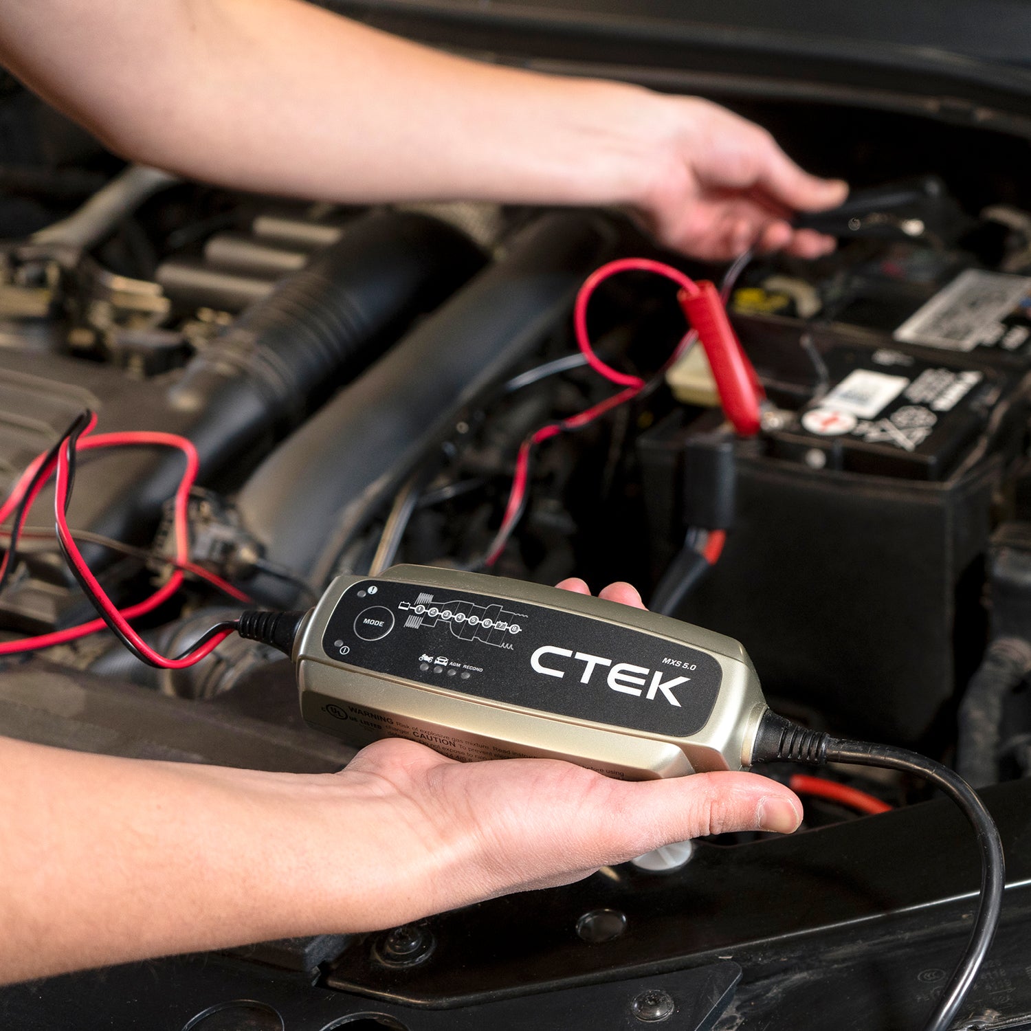 CTEK MXS 5.0 12v Car Van Bike Smart Battery Charger +Battery Level  Indicator✅+M✅