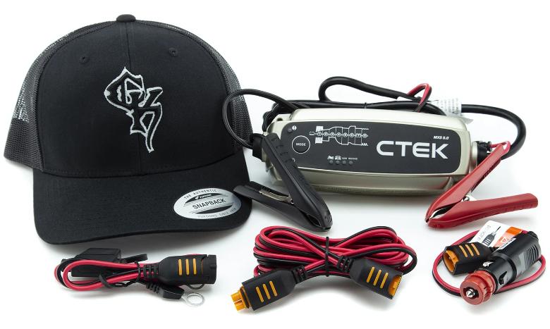 CTEK MXS 5.0 Battery Charger Cig Plug Bundle