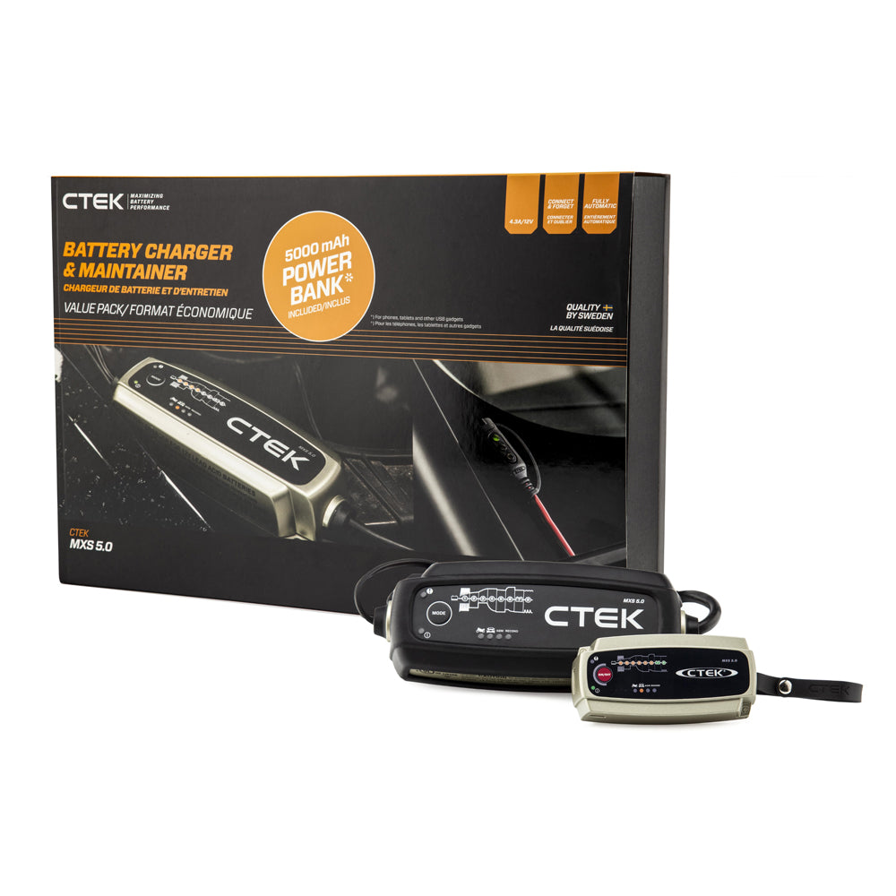 CTEK MXS 5.0 — safe & ease to use batterry charger (12V/5A)